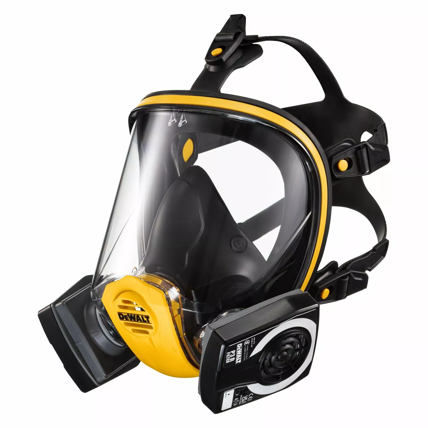 DeWalt DXIR1FFMMP3 Lichtgewicht Herbruikbaar Volgelaatsmasker met P3 filters - Maat M