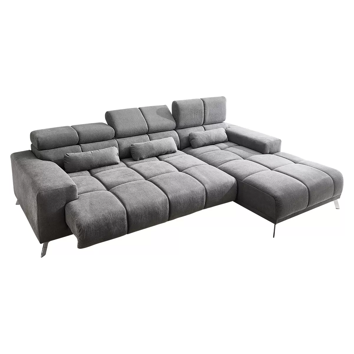Ecksofa Splügen 105 x 222 Grau