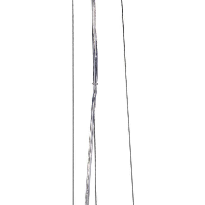 Smart hanglamp zwart met goud 70 cm incl. Wifi A60 - Magna