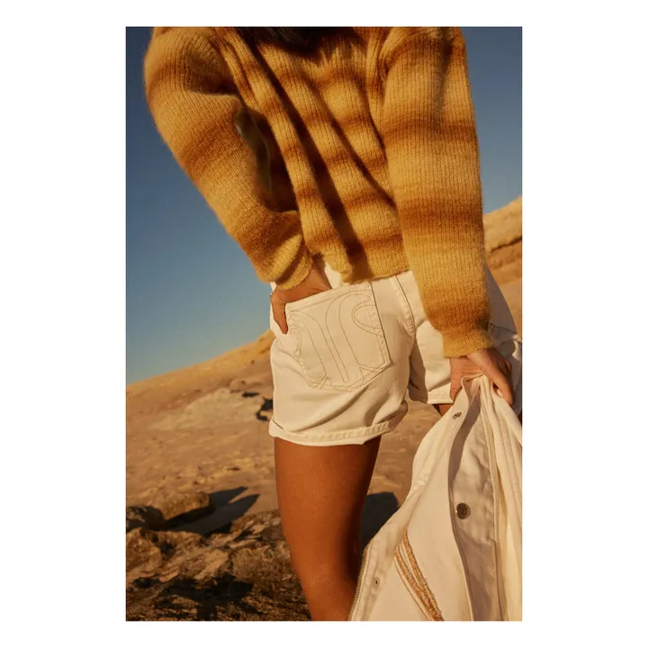Alma Deia Pull Mohair Loose | Beige