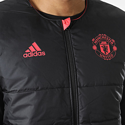 Doudoune Sans Manches Réversible Manchester United FC HG1248 Noir Rouge