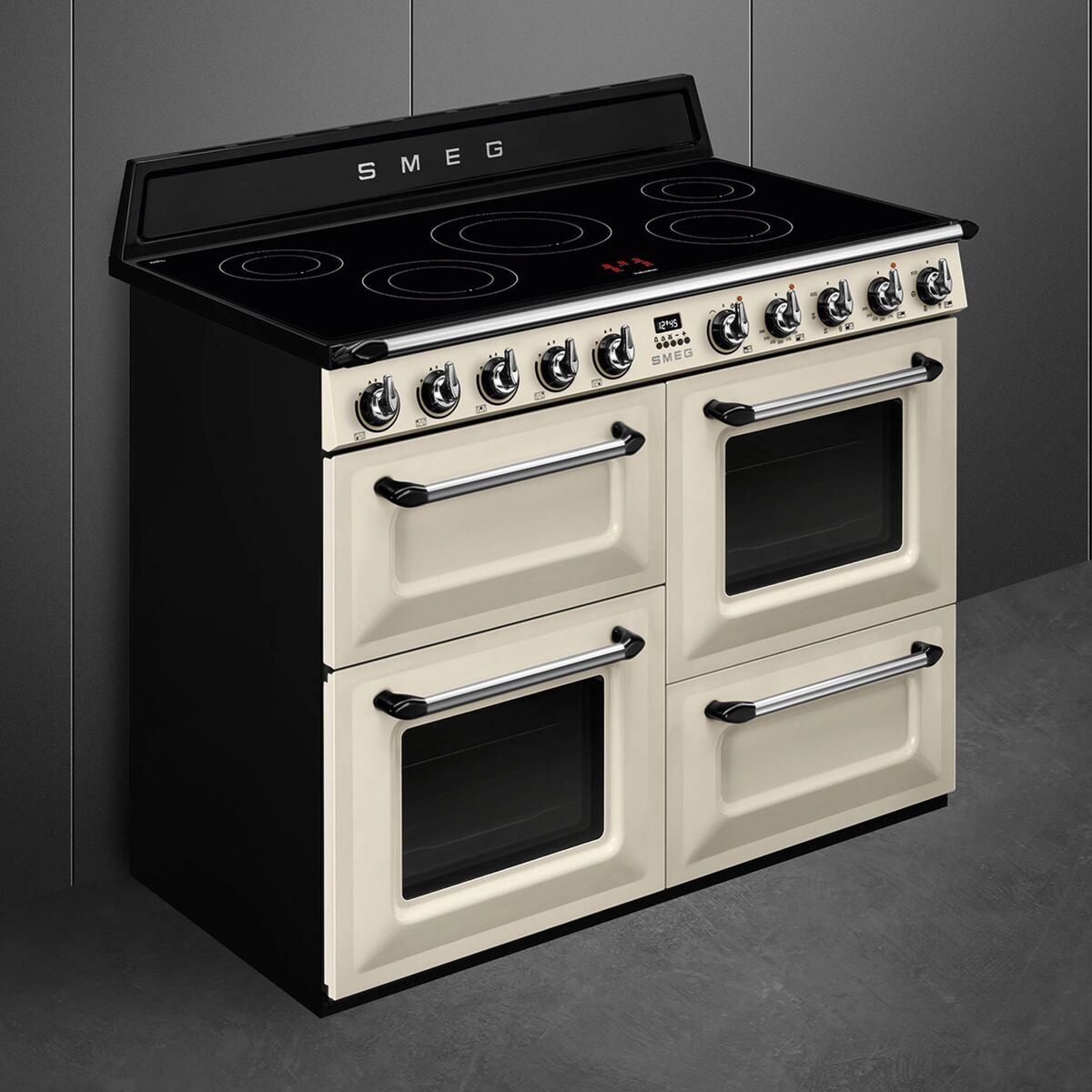 TR4110IP2 Victoria komfyr med 3 ovner 110 cm, creme