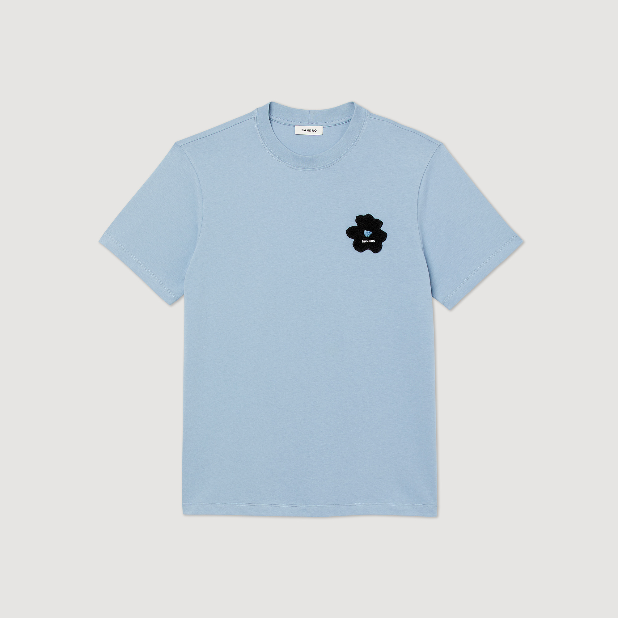 Tee-shirt patch fleur
