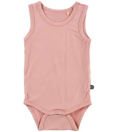 Minymo Body ohne Ärmel - Bambus - Rosa