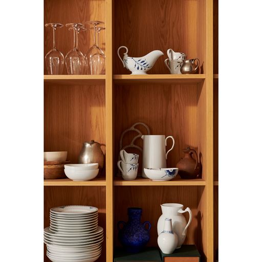 Royal Copenhagen Hvid Riflet Kande, Hvid, 1,7 L