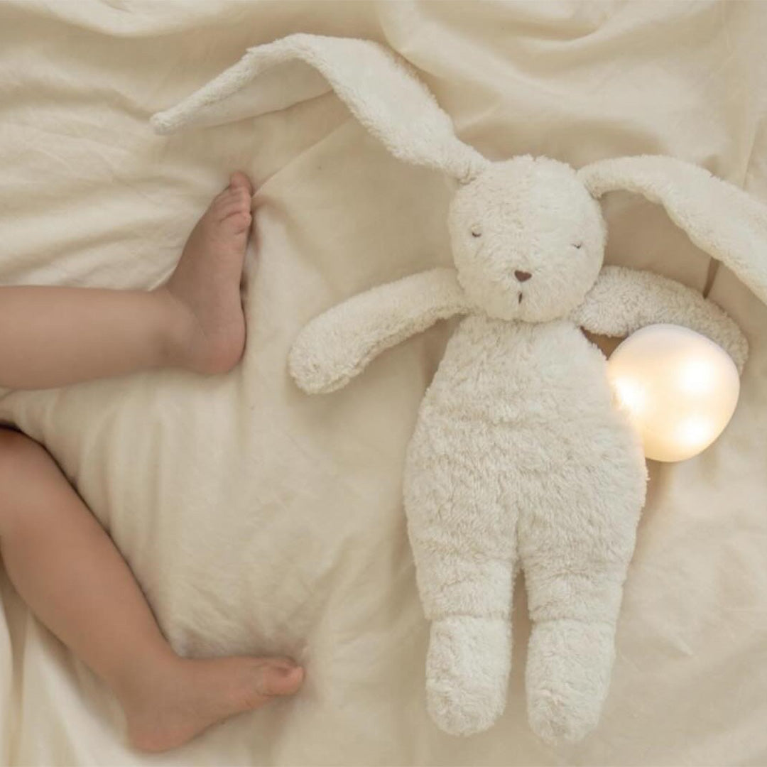Moonie 2.0 next gen knuffelkonijn met nachtlamp polar natur