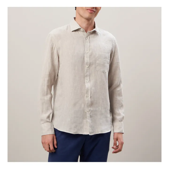 Hartford Chemise Paul Lin Chambray | Sable