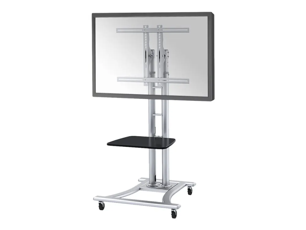 Neomounts PLASMA-M1800E - Vogn med hjul - for fladt panel/AV-udstyr - sølv - skærmstørrelse: 27