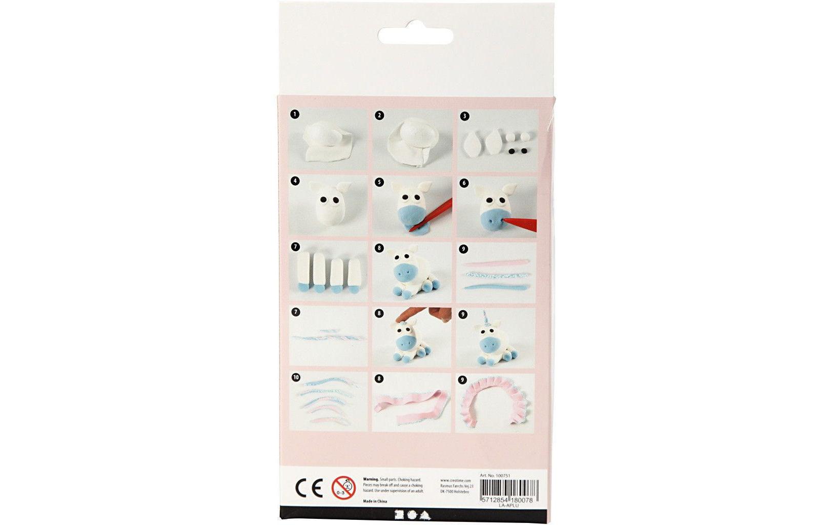 Modellier-Set Foam & Silk Clay Set Einhorn, BlauAufbewahrung Silk Clay