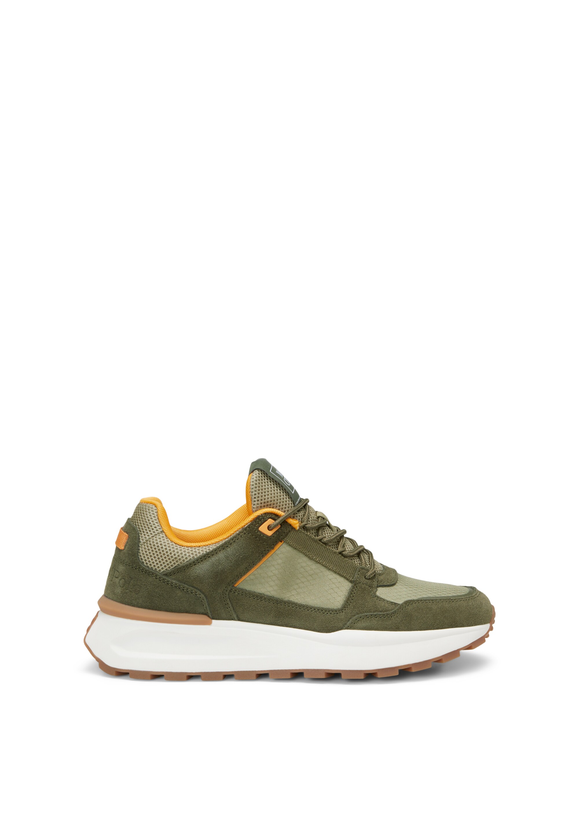 Sneaker aus Leder-Polyester-Mix