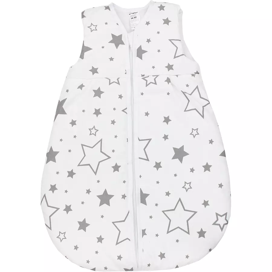 TupTam Baby Ganzjahres Schlafsack Ärmellos Wattiert weiß Modell 1