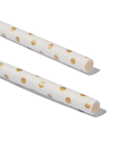 20 pailles en carton 20cm or