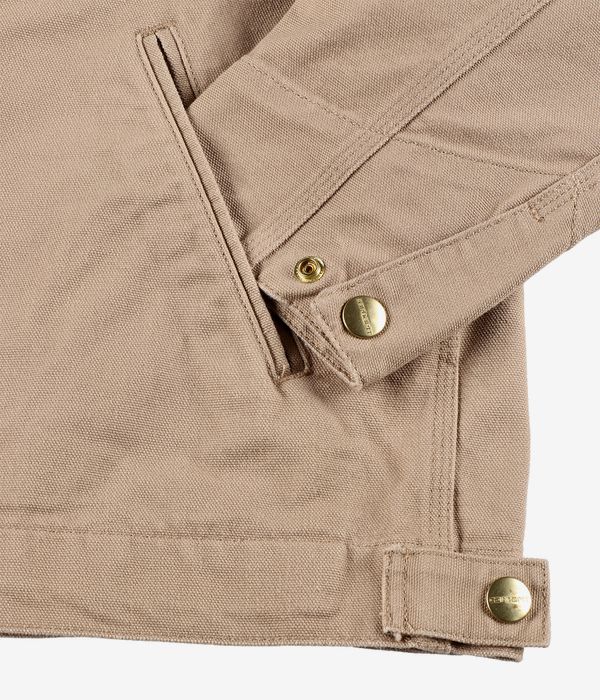 Carhartt WIP Detroit Organic Dearborn Jacke (dusty h brown tobacco rinsed)