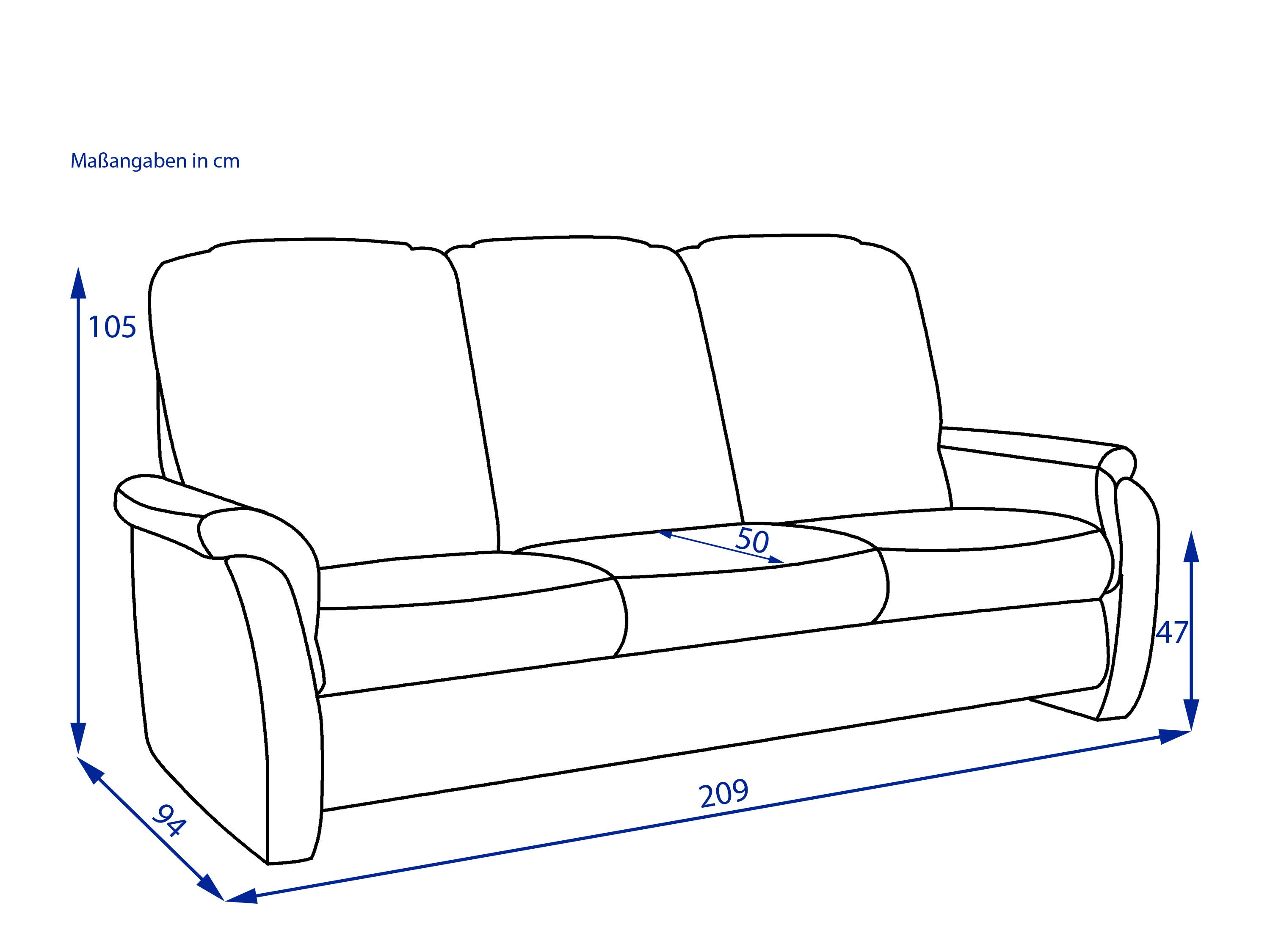 Sofa 3 Sitzer Elastoform Sean