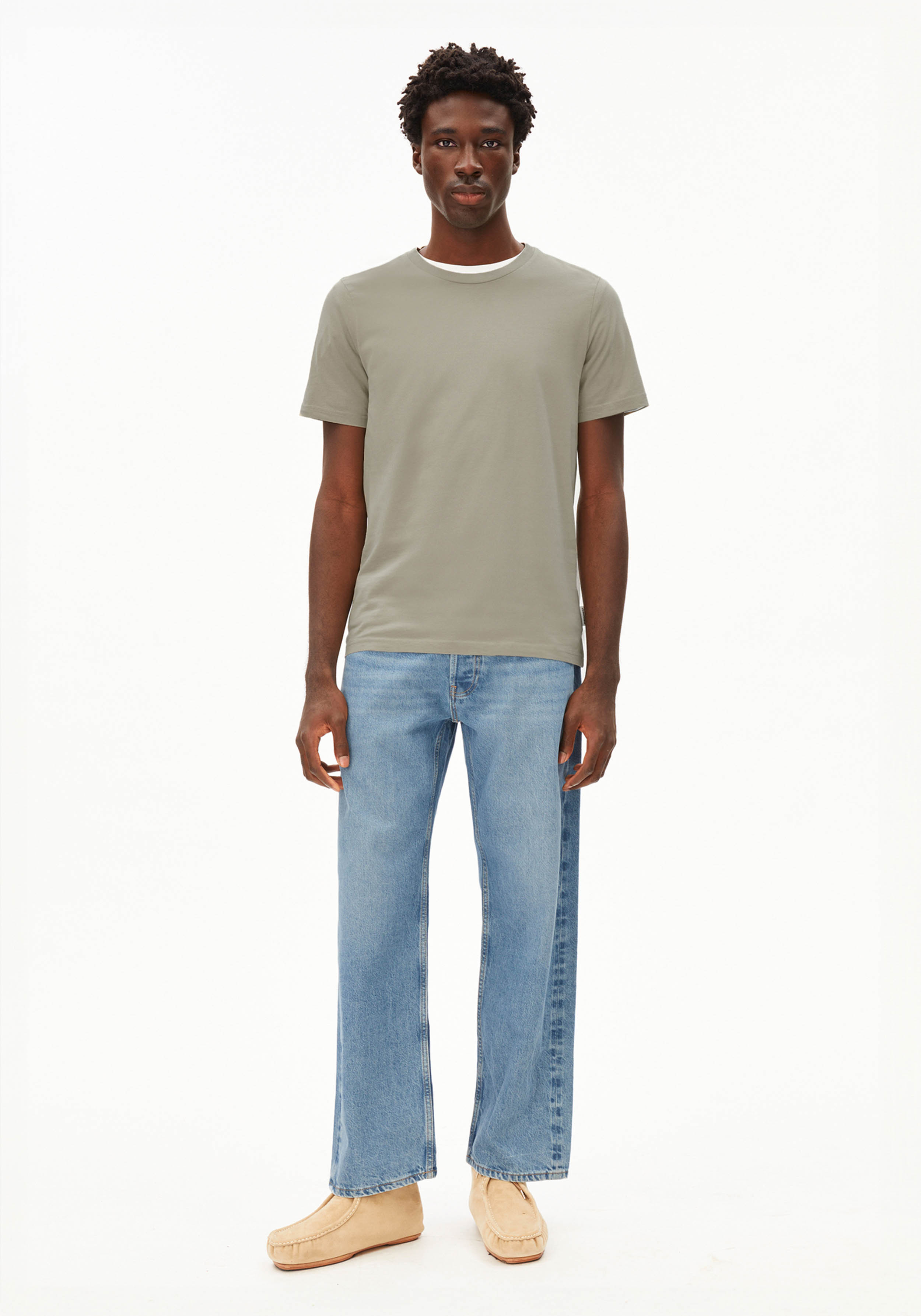 Armedangels T-Shirt Jaames Light Sage