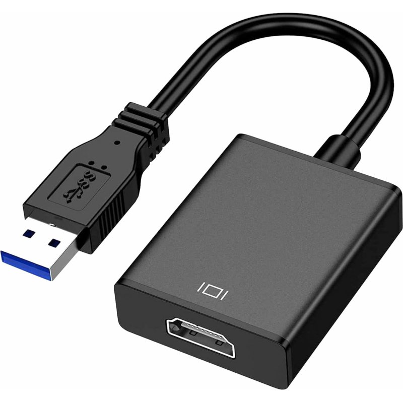 DLH DY-TU4991 adaptateur graphique USB 1920 x 1200 pixels Noir