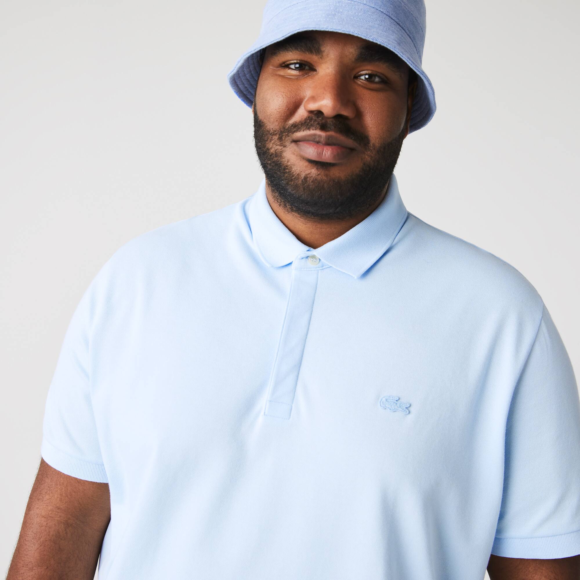 Smart Paris Stretch Cotton Piqué Poloshirt Kurze Ärmel - Blau - Lacoste - Herren