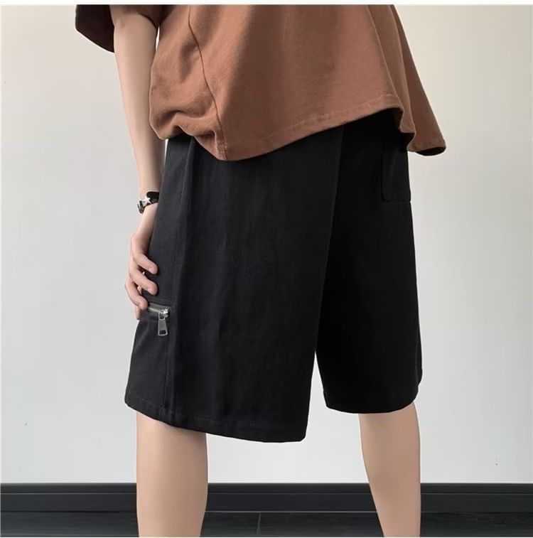 Femilina - Shorts met hoge taille en wijde pijpen