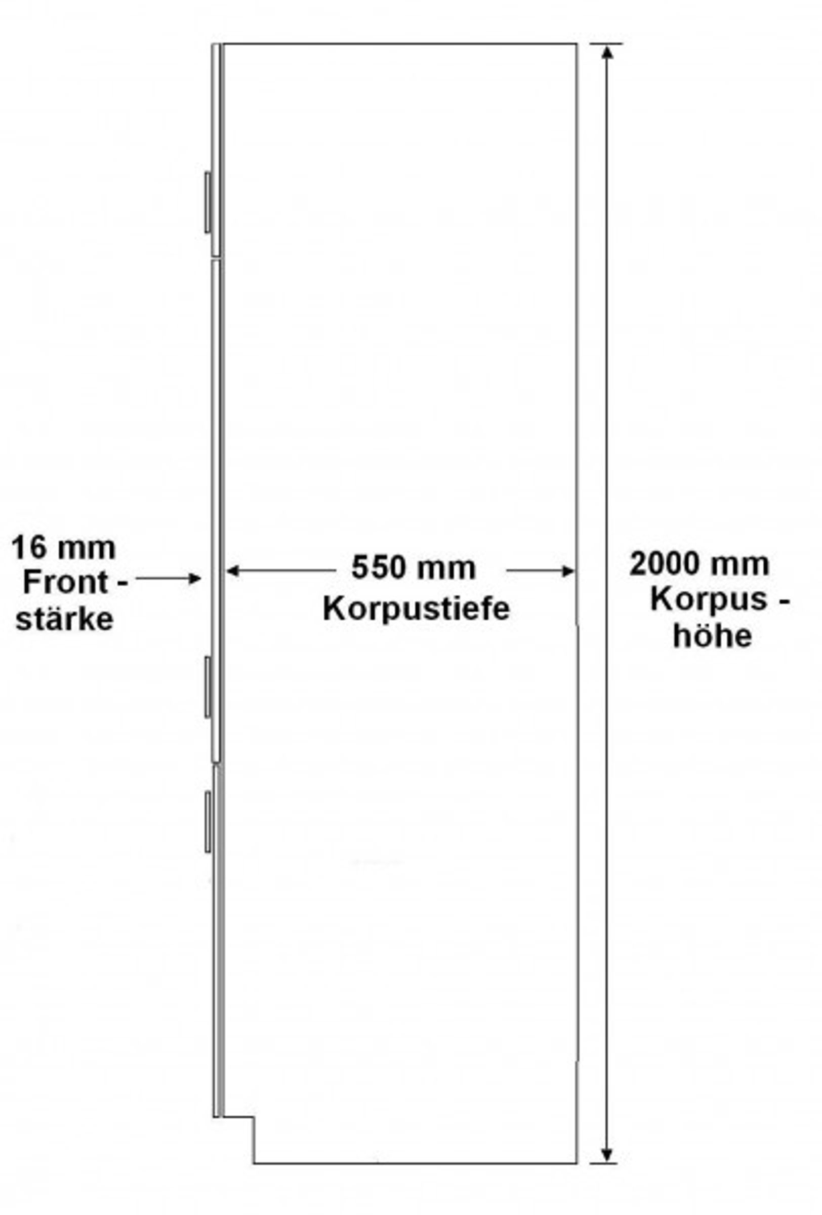 Küche Omega XL 300 cm Küchenzeile Küchenblock Einbauküche Schwarz + Weiß matt