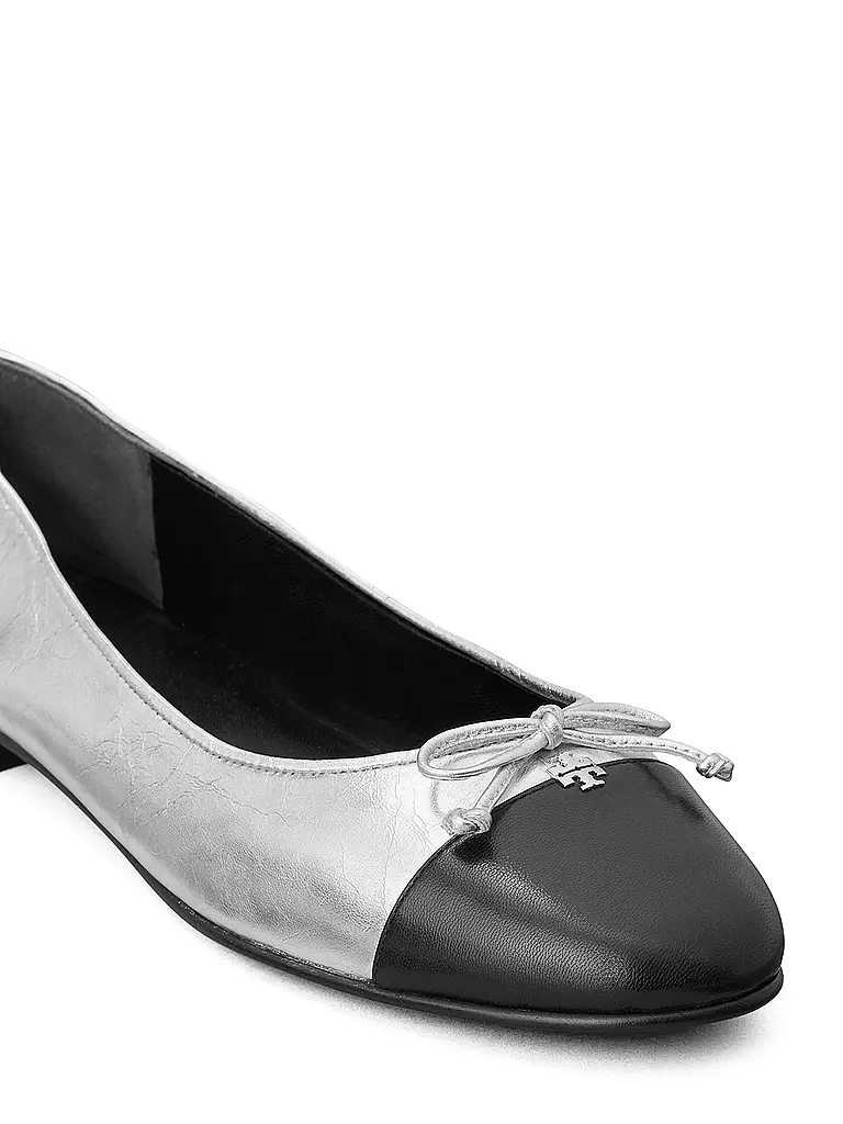 TORY BURCH Ballerina  silber