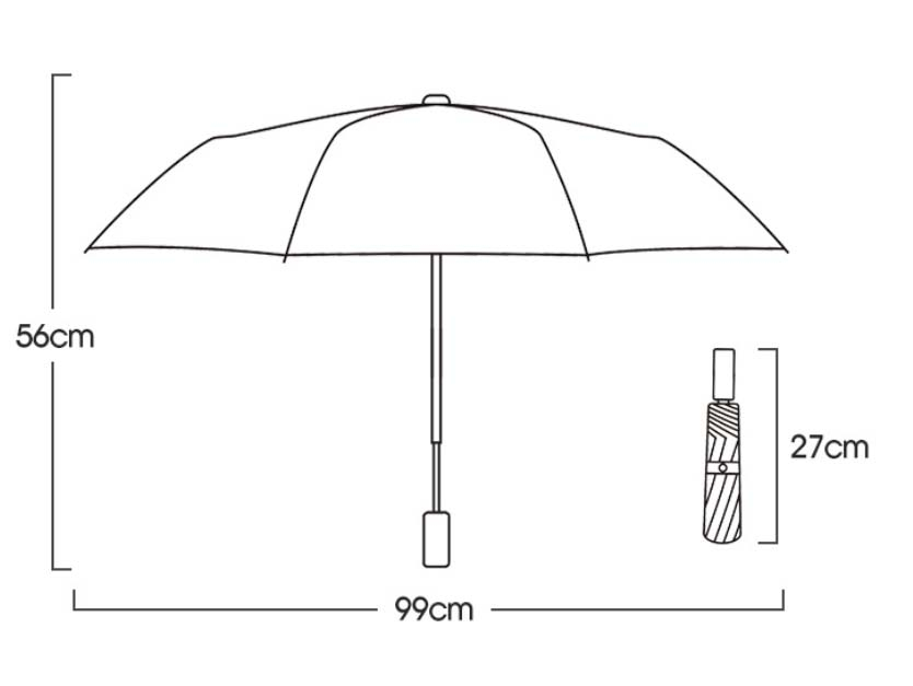 (Ø90cm) Kompakter Mini Regenschirm inkl. Sonnenschutz Taschenschirm mit Holz Griff   Handschlaufe - Dunkelgrün