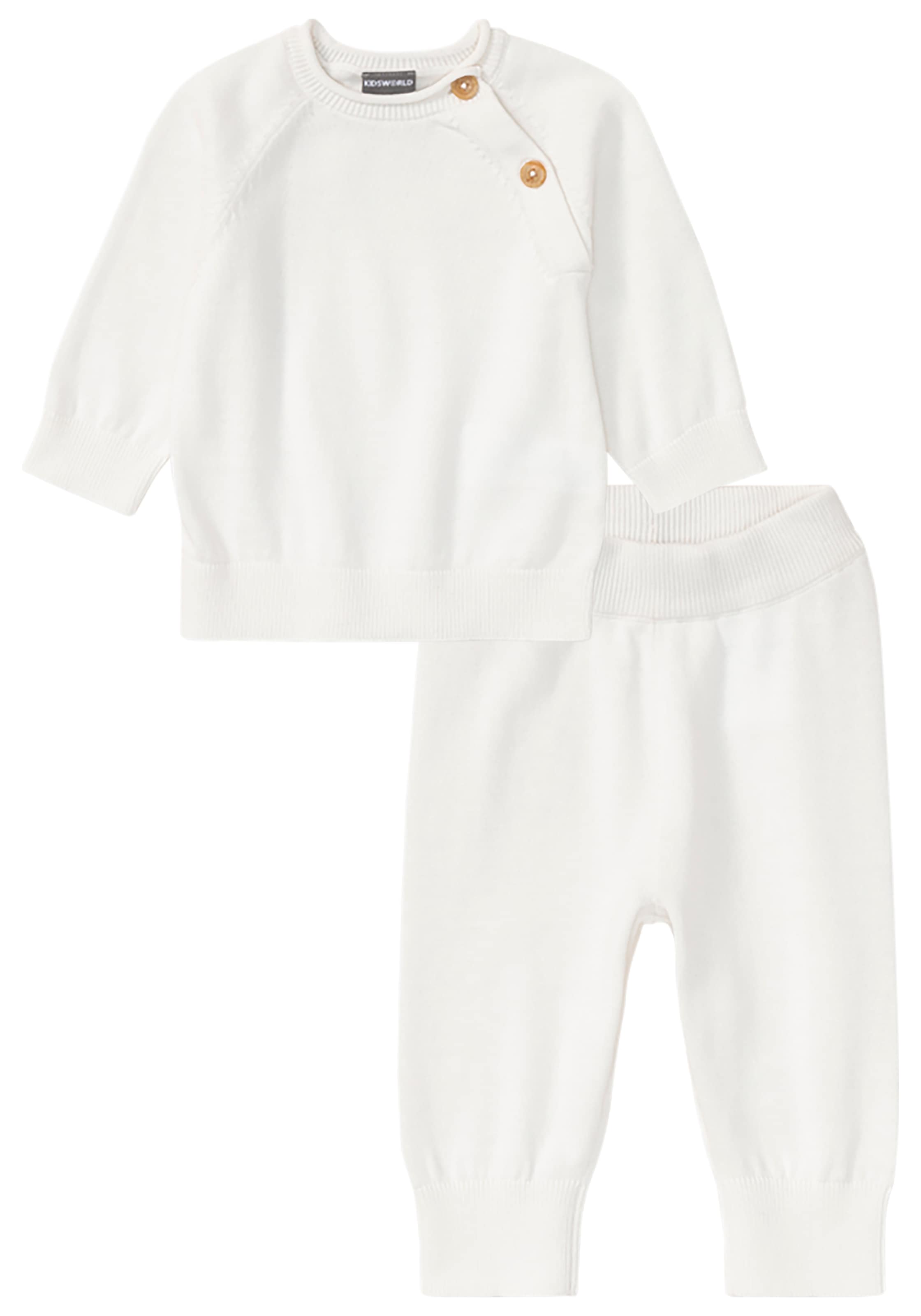 KIDSWORLD Neugeborenen-Geschenkset », 2tlg. Baby-Strickset - NEUE KOLLEKTION«, 2 Stk. , Baby-Strickset aus Bio-Baumwolle