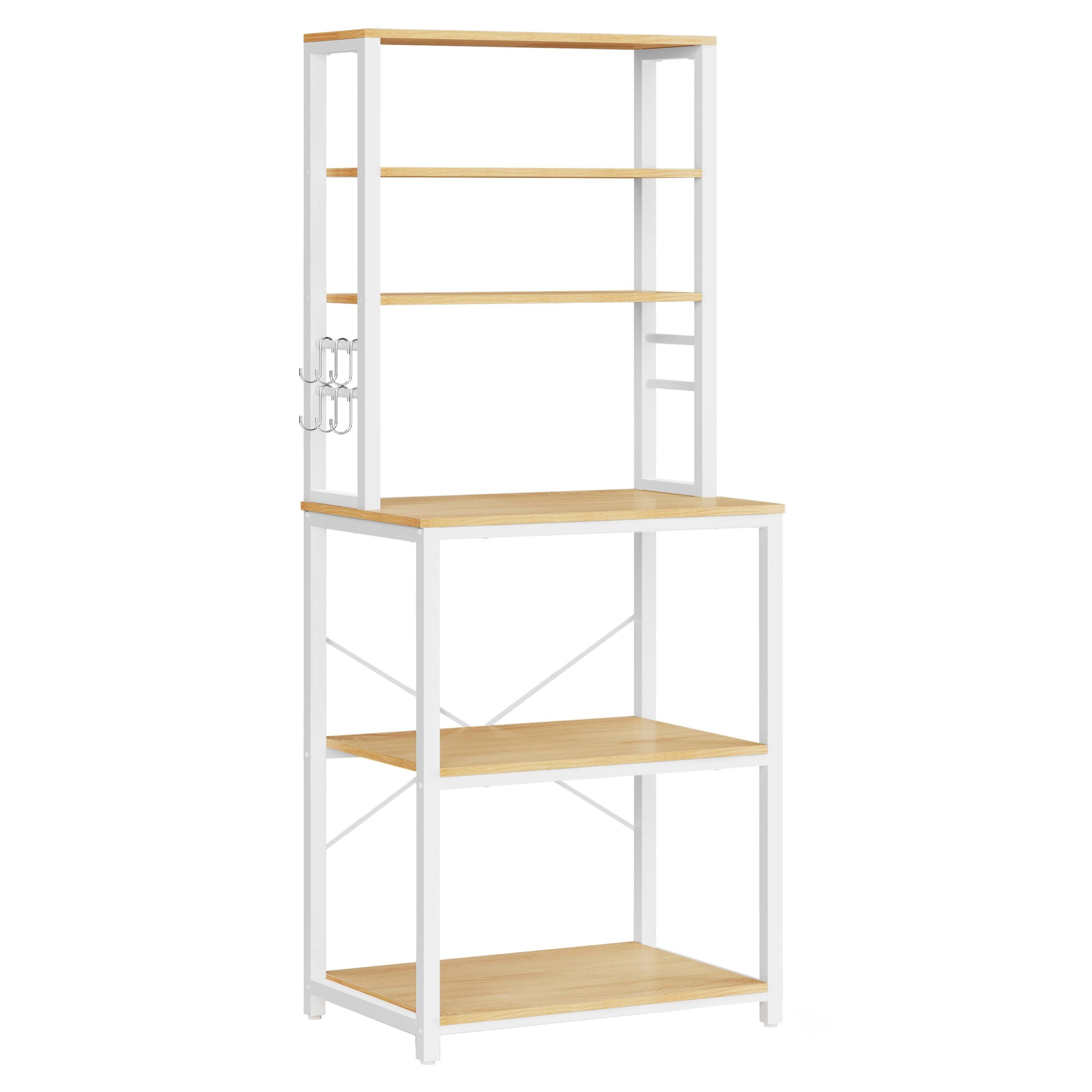 VASAGLE Standregal Bellita 167 x 40 x 60cm Weiß/Weiß