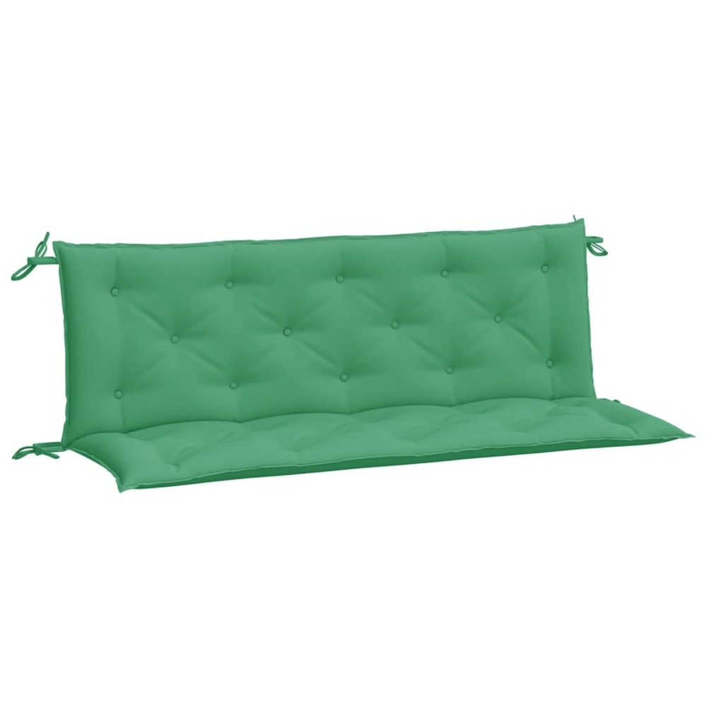 Coussins de banc de jardin 2 pcs vert 150x50x7 cm tissu oxford