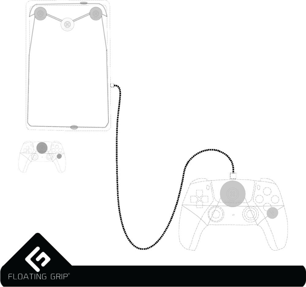 Floating Grip - USB-C Kabel - 3 Meter - Grøn