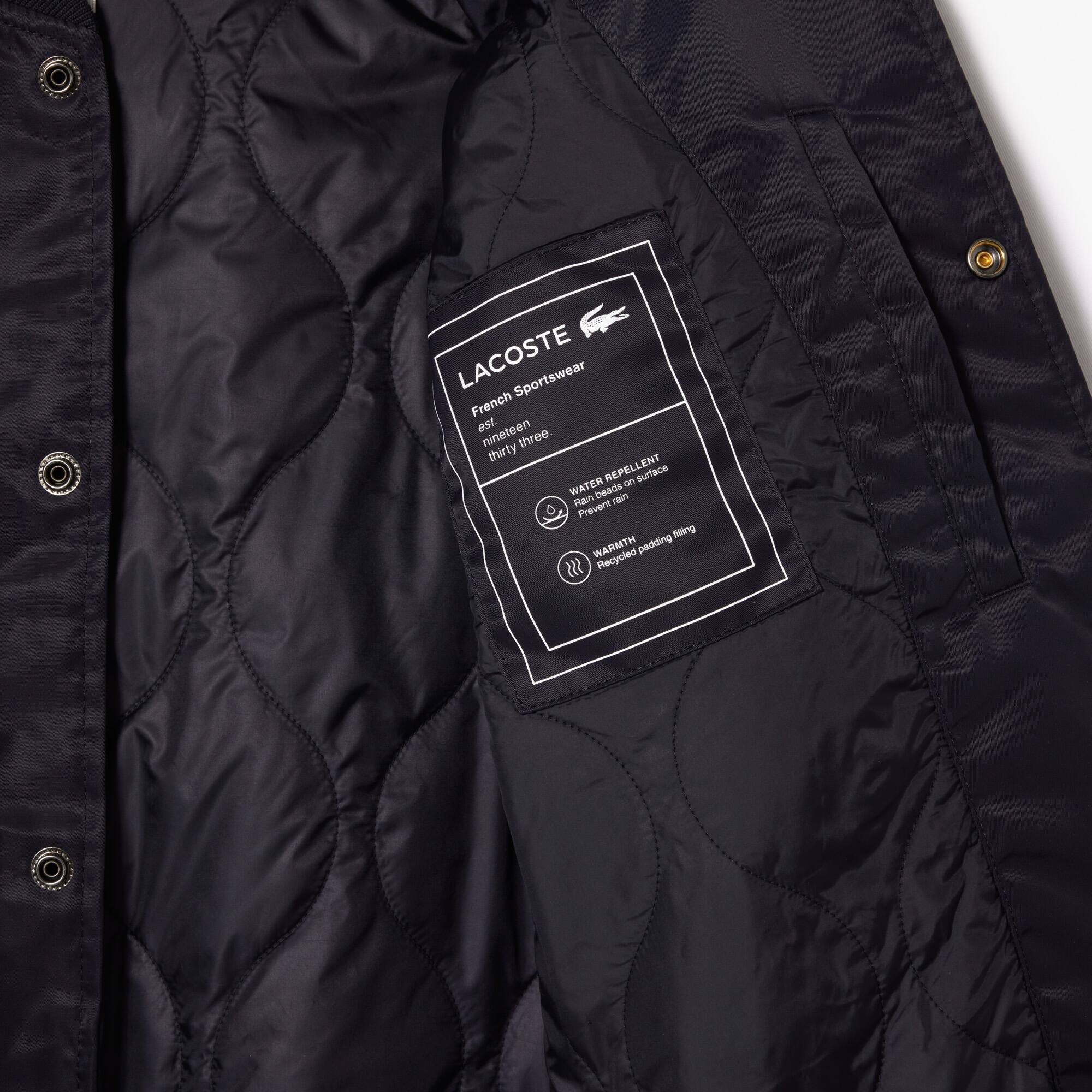Bomber rembourré déperlant avec badge archives Manteaux & Vestes - Bleu - Lacoste - Unisex