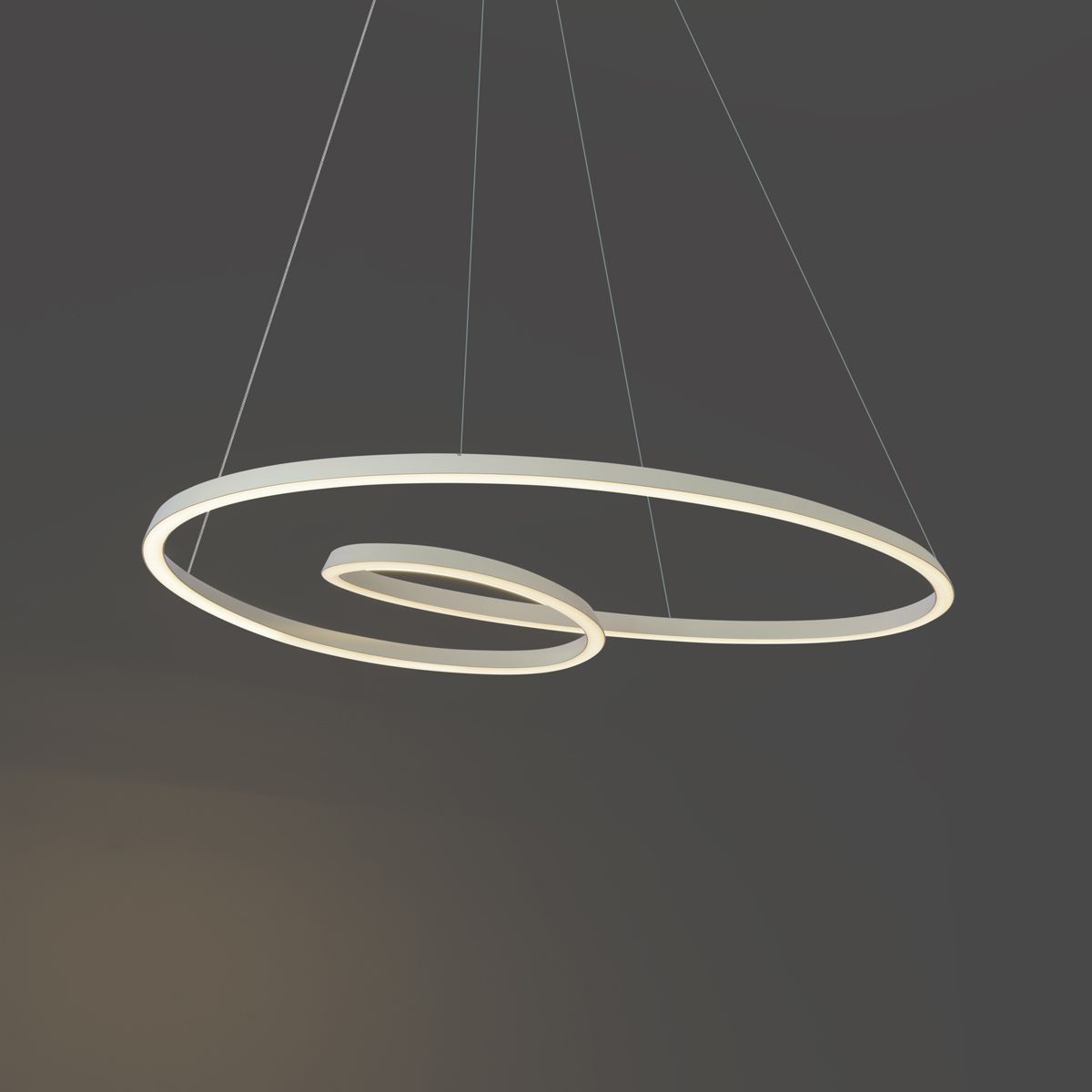 Scandinavische hanglamp beige 110cm incl. LED 3-staps dimbaar - Circuit