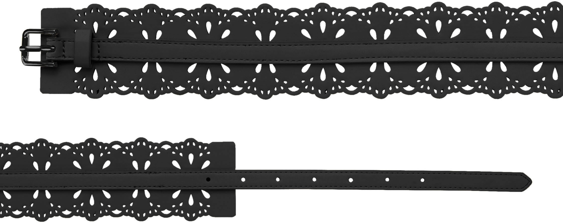 LASCANA Taillengürtel »Cut-Out-Gürtel«, mit trendigen Cut-Outs, Gürtel für Kleid & Overall, Bauchgürtel