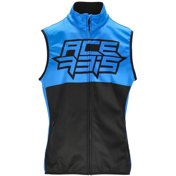 Acerbis - Veste sans manches Softshell MX Linear Noir / Bleu