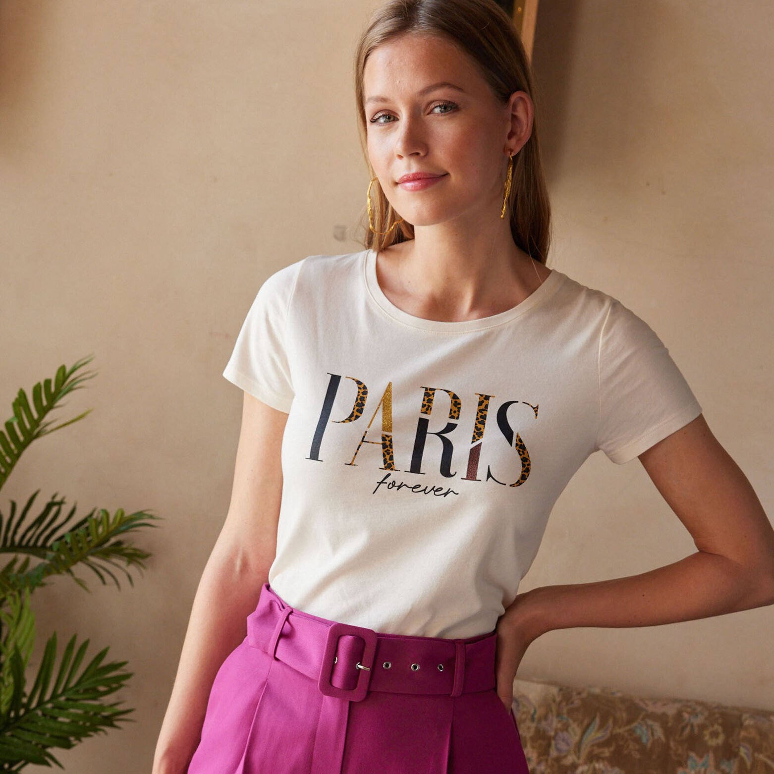 Tshirt message femme