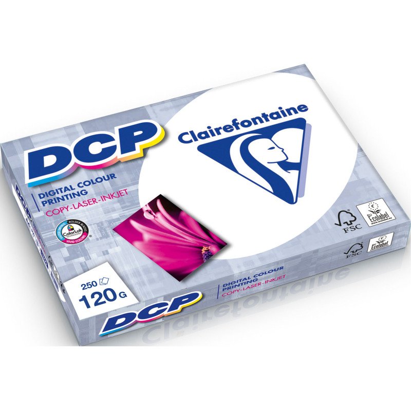 Papier A4 blanc 120 g Clairefontaine DCP - Ramette de 250 feuilles