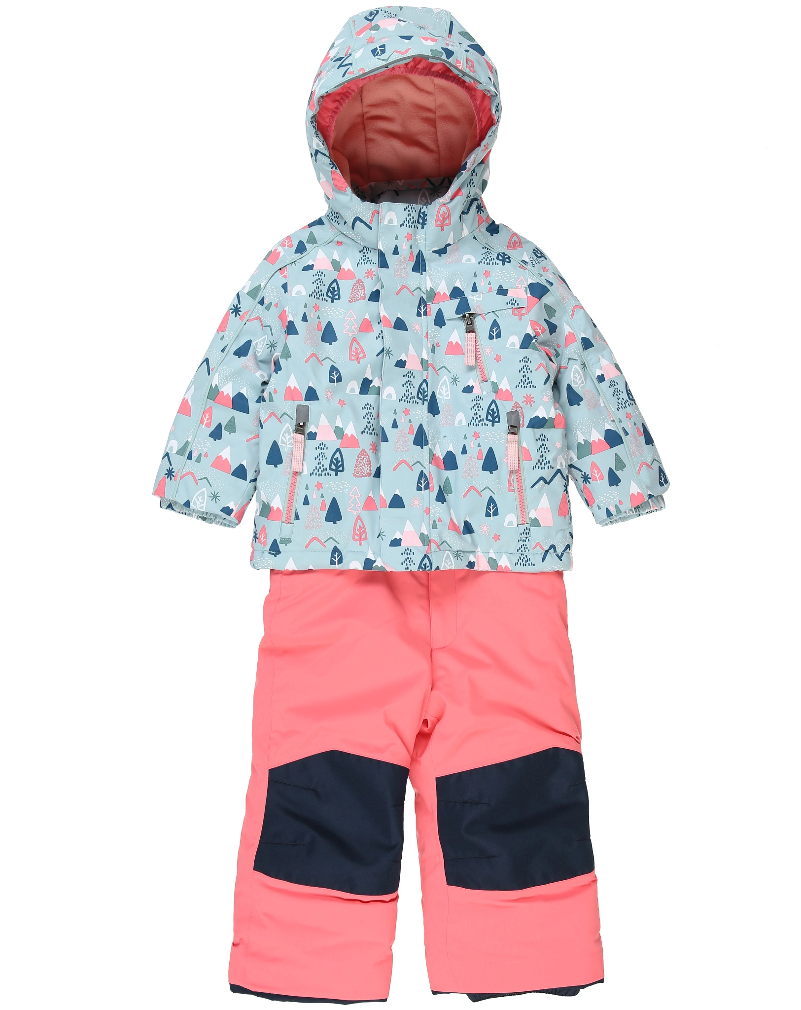 Skioverall FISW 34 MNS mit abzippbarer Hose in stahlmint