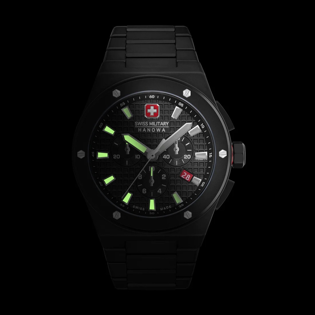 Swiss Military Hanowa Sidewinder Ceramic Schwarz