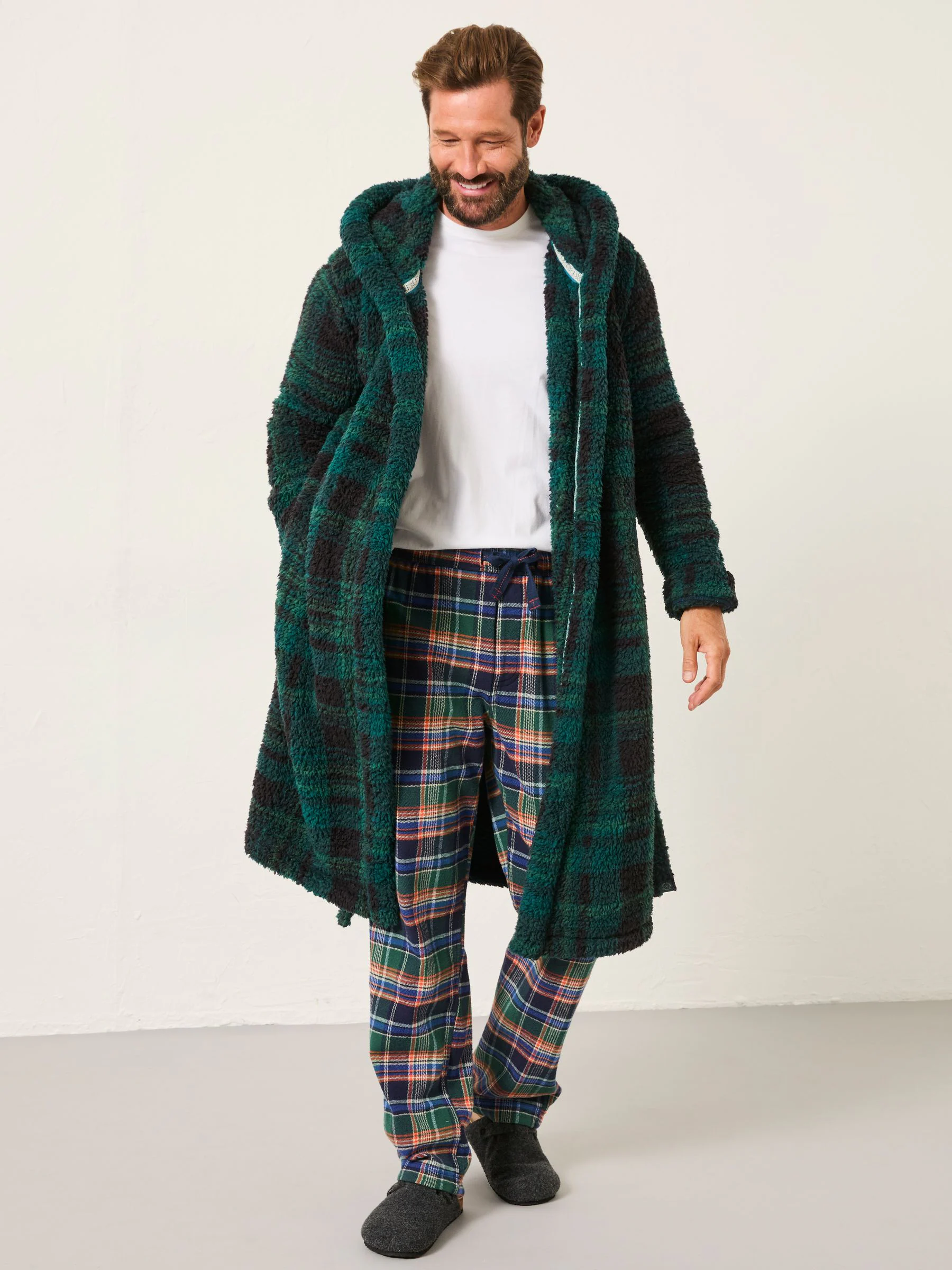 FatFace Snuggle Check Robe