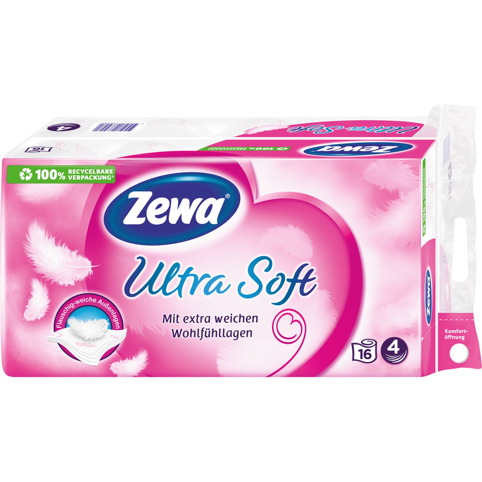 Zewa Toilettenpapier 4-lagig Ultra Soft