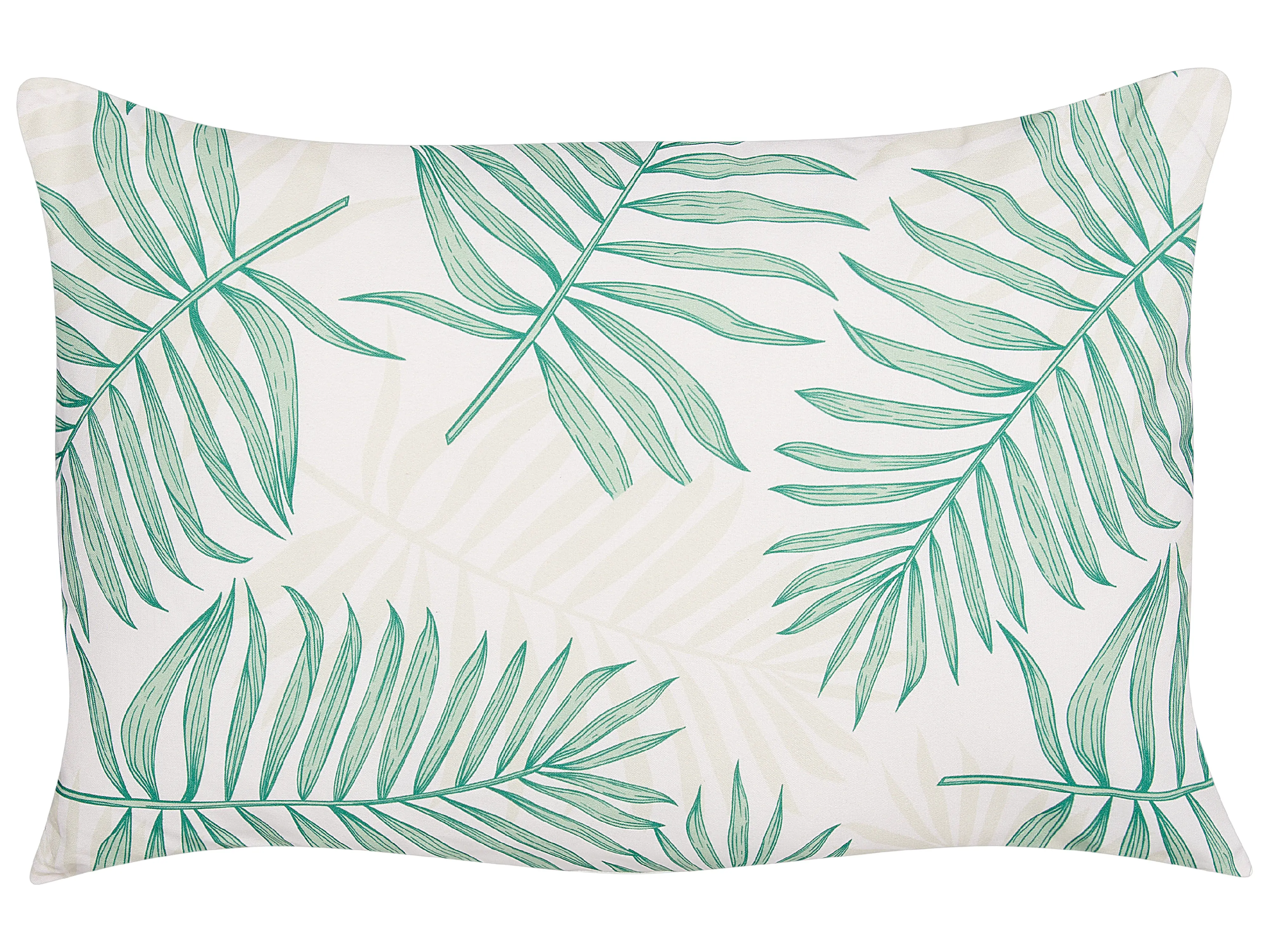 Set van 2 tuinkussens POGGIO bladpatroon 40 x 60 cm Groen