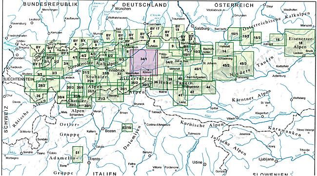 ALPENVEREIN - 34 1S KITZBUHELER ALPEN 1 50 000