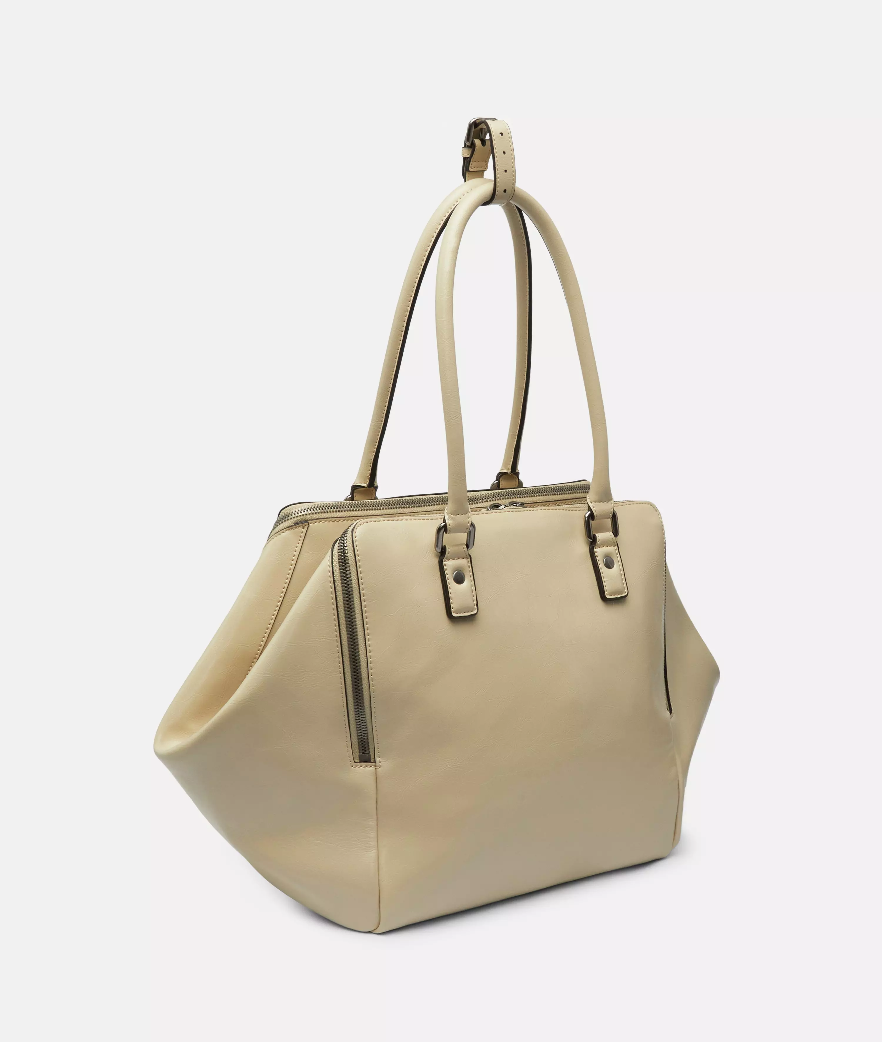 Archive Kayla Satchel L Spacious shoulder bag in patent leather look with glossy finish
