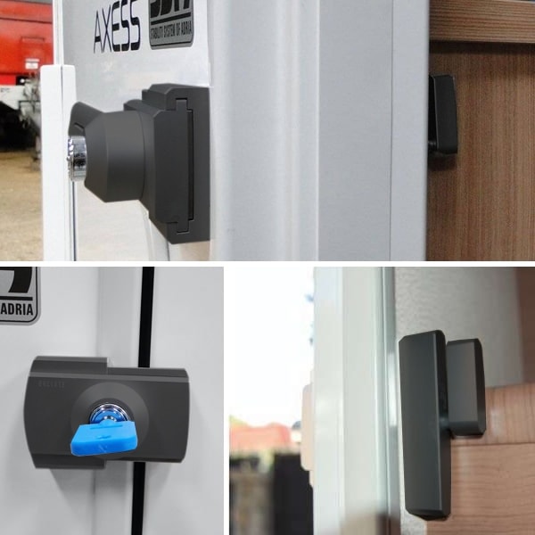Lot de 3 Verrous IMC Porte cellule et coffres intégrés noirs