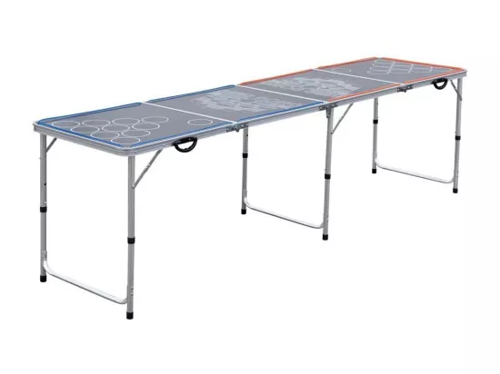 Table Beer-Pong pliable avec led intégrées 240 cm
