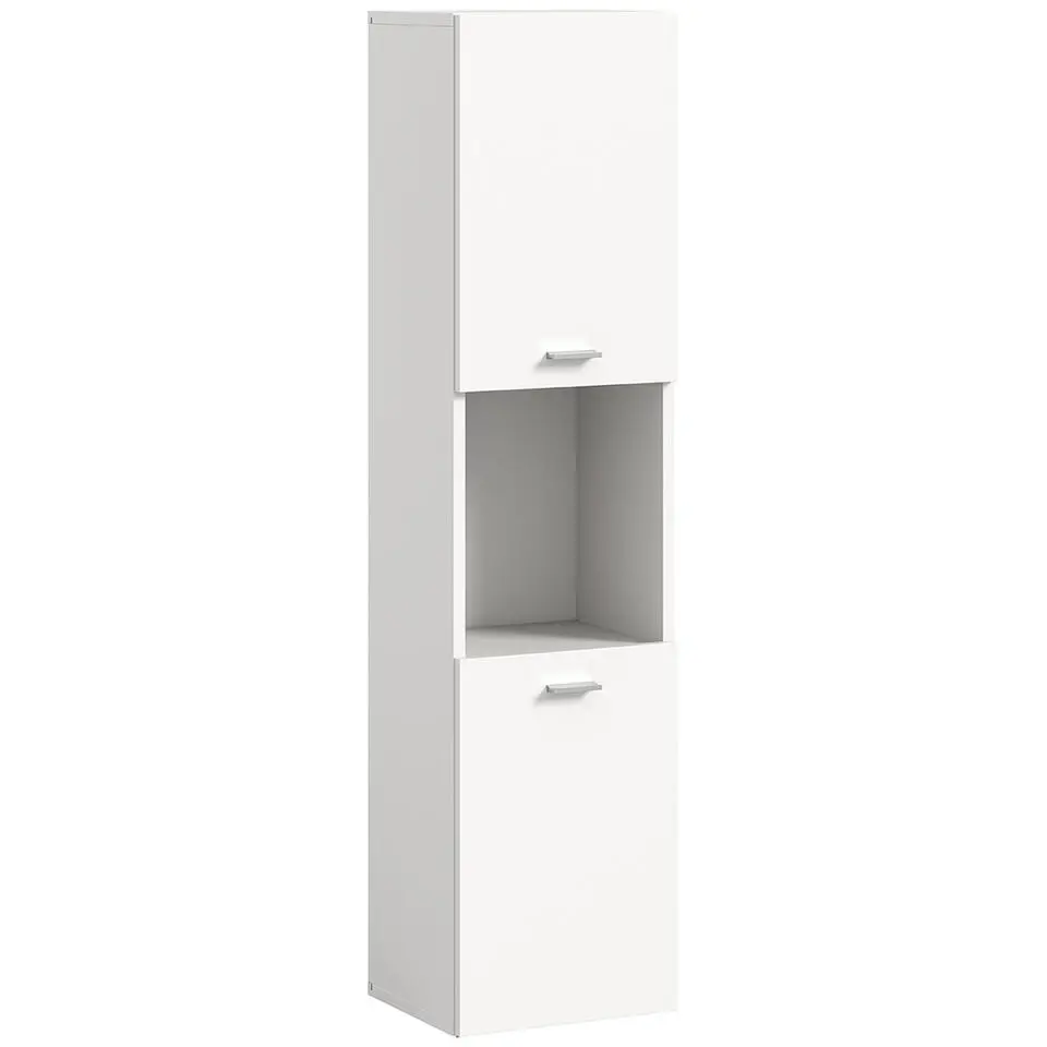 Hioshop Boston kolomkast 2 deuren 1 vak wit