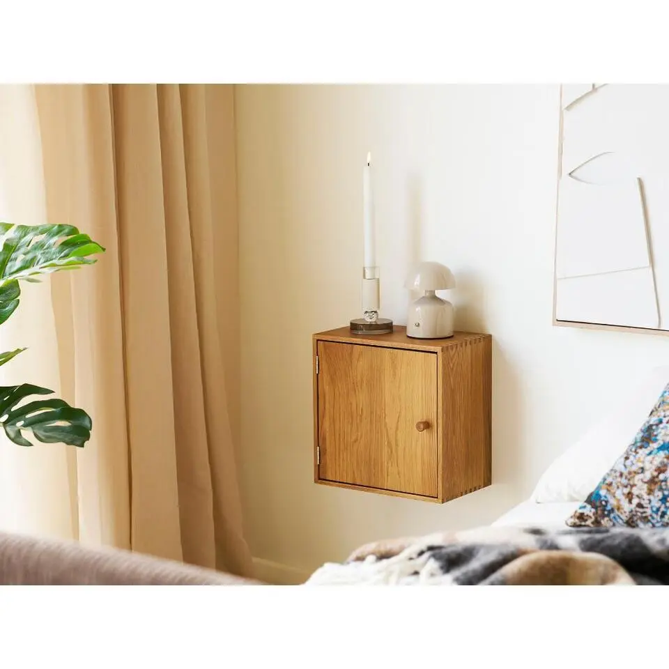 Hioshop Mina wandkast 1 deur eiken