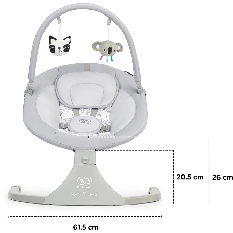 Kinderkraft Babywippe Luli Grey