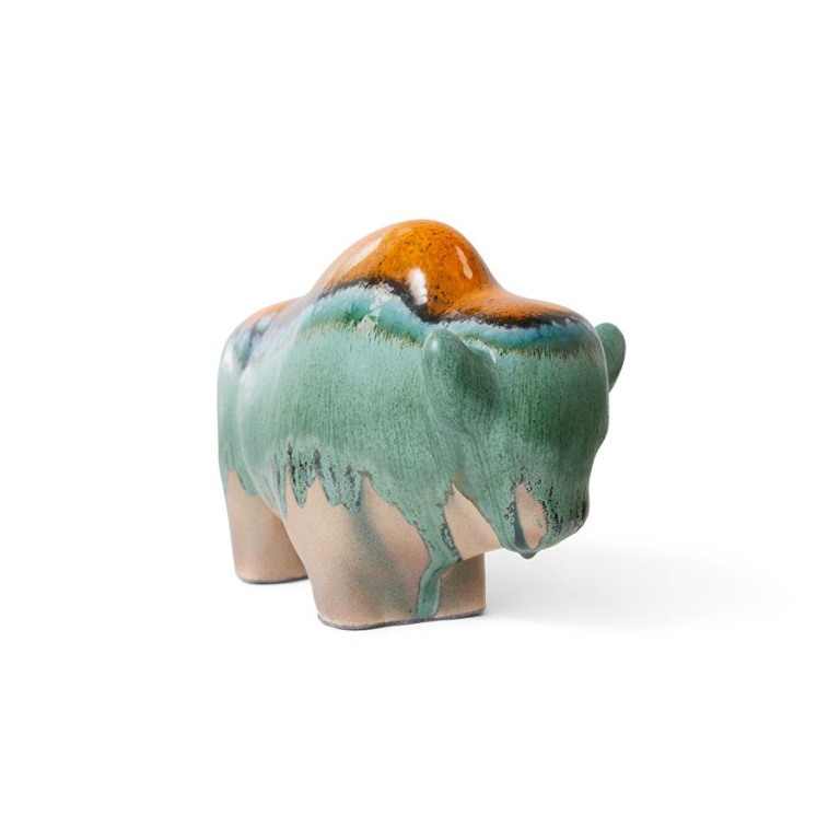 HKliving Ceramic Bull woondecoratie by Otto Keramik Bronze