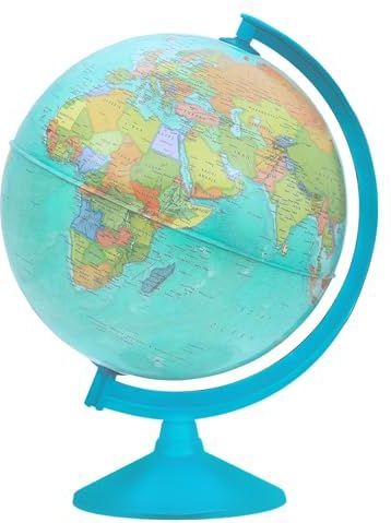 TOPGLOBE 30CM Educatieve Wereld Globe Swivel Roterende Globe - Diameter 30cm