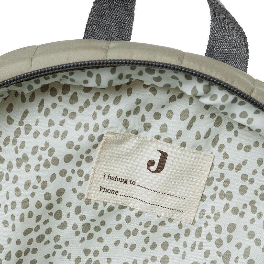 Jollein kleuterrugzak puffed - olive green